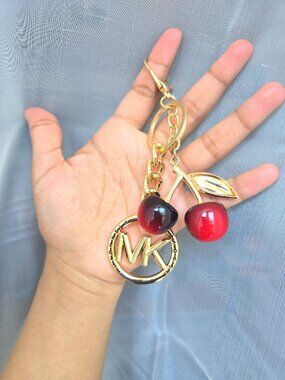 Michael Kors Gold MK Cherry Charms